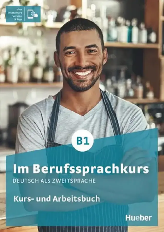 Buchtitel "Im Berufssprachkurs – Deutsch als Zweitsprache", Hueber Verlag