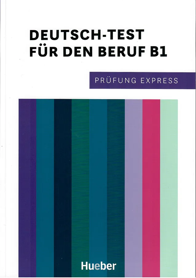 Titel des Buches "Deutsch-Test für den Beruf B1", Hueber Verlag